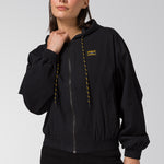 Chaqueta Con Gorro Manga Larga Mujer Utility Negro CAT