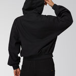 Chaqueta Con Gorro Manga Larga Mujer Utility Negro CAT