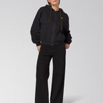 Chaqueta Con Gorro Manga Larga Mujer Utility Negro CAT