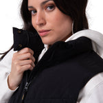 Chaqueta Vest Mujer Cropped Puffer Vest Negro CAT
