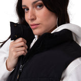 Chaqueta Vest Mujer Cropped Puffer Vest Negro CAT