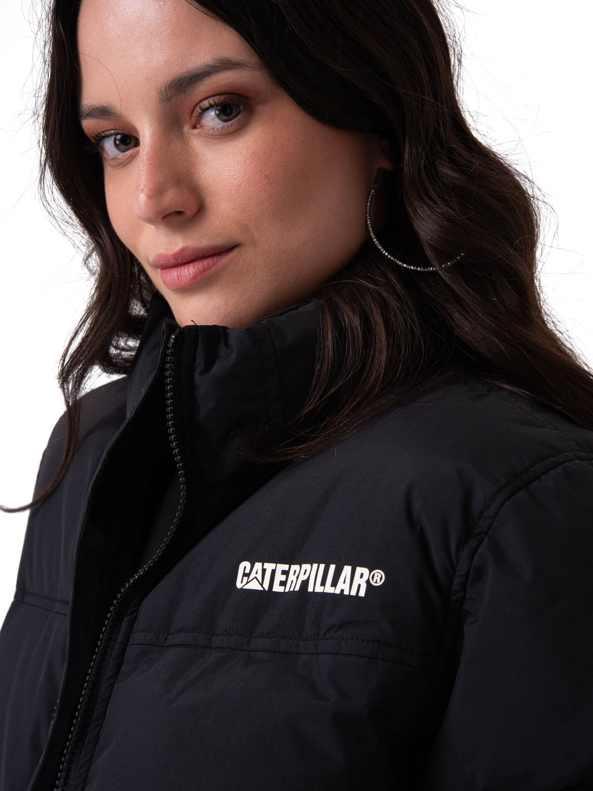 Parka Manga Larga Mujer Heavyweight Insulation Negro CAT