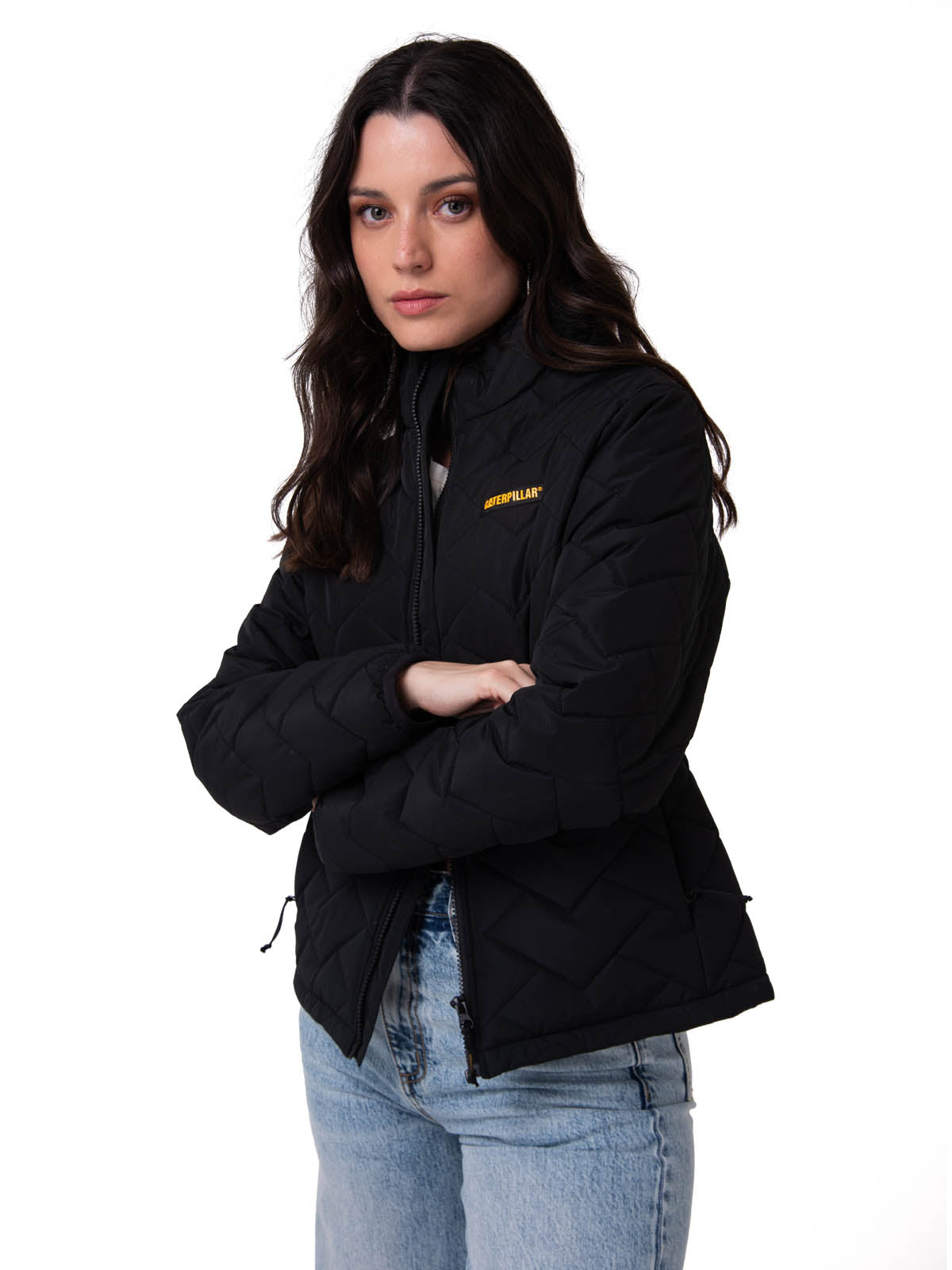Parka Manga Larga Mujer Mediumweight Insulation Negro CAT
