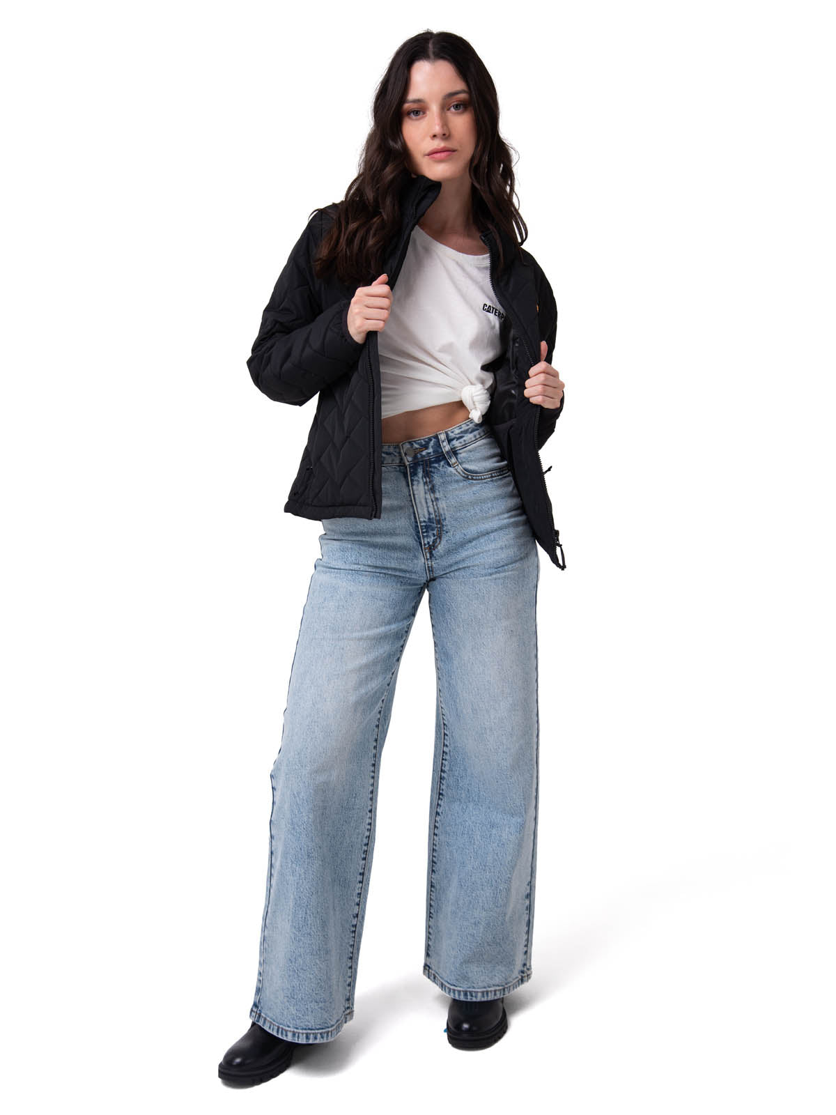 Parka Manga Larga Mujer Mediumweight Insulation Negro CAT