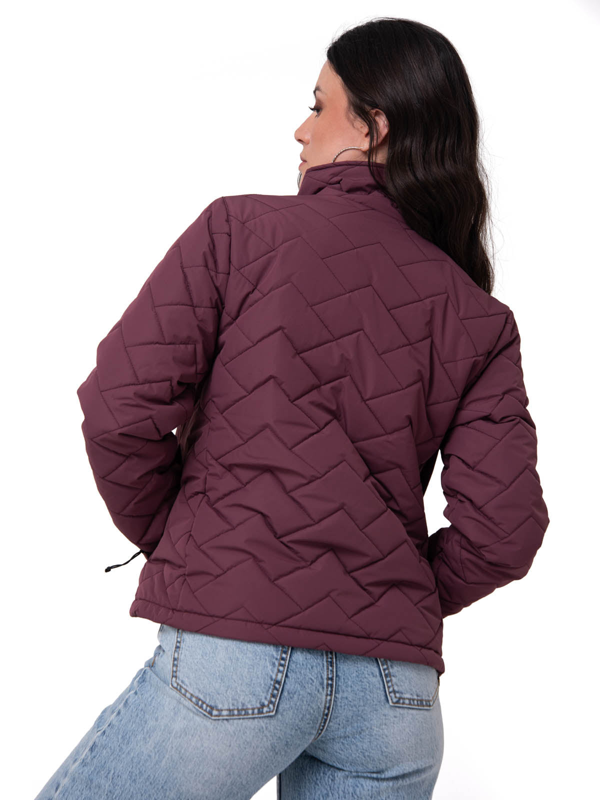 Parka Manga Larga Mujer Mediumweight Insulation Burdeo CAT