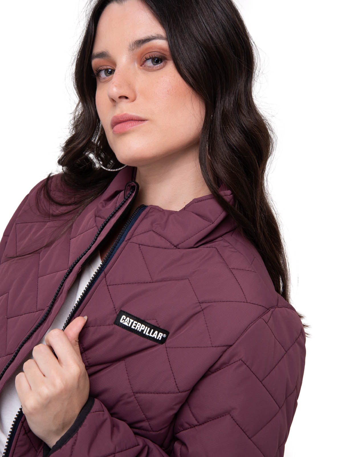 Parka Manga Larga Mujer Mediumweight Insulation Burdeo CAT