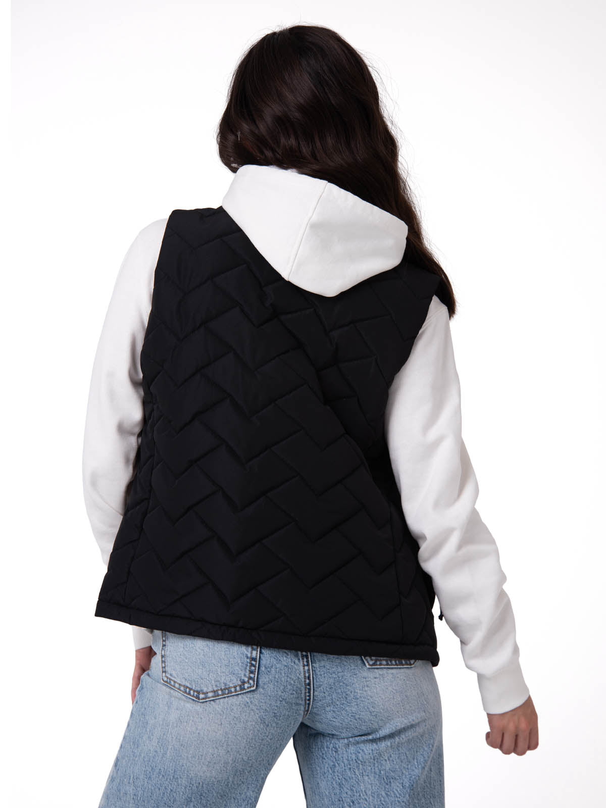 Parka Sin Mangas Mujer Mediumweight Negro CAT