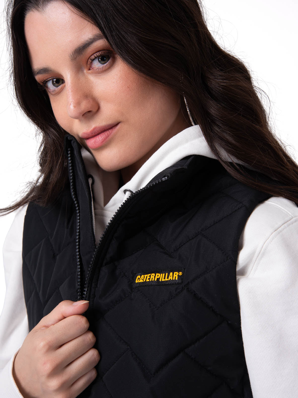 Parka Sin Mangas Mujer Mediumweight Negro CAT