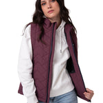 Parka Sin Mangas Mujer Mediumweight Burdeo CAT