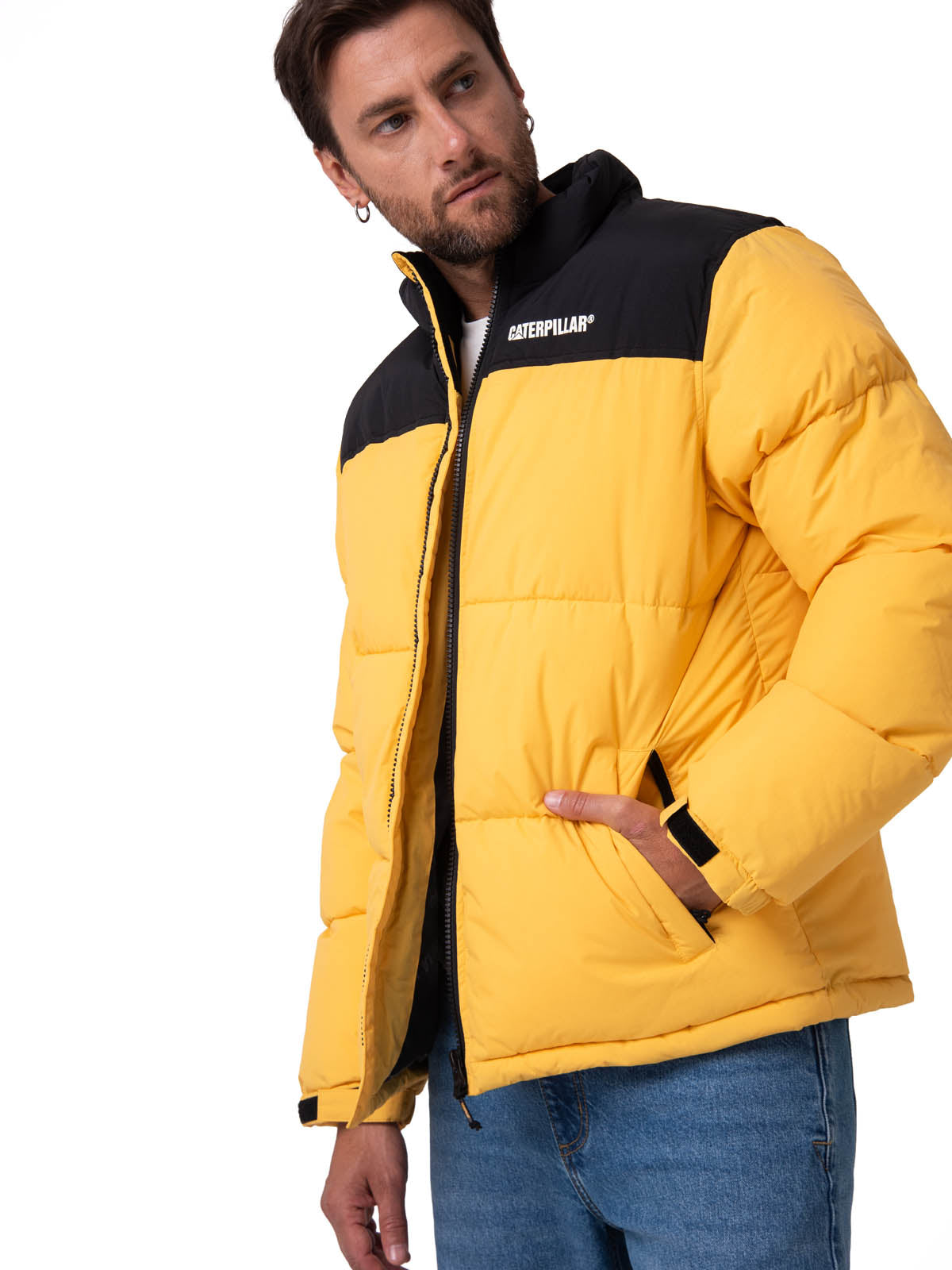 Parka Manga Larga Hombre Heavyweight Insulation Amarillo CAT