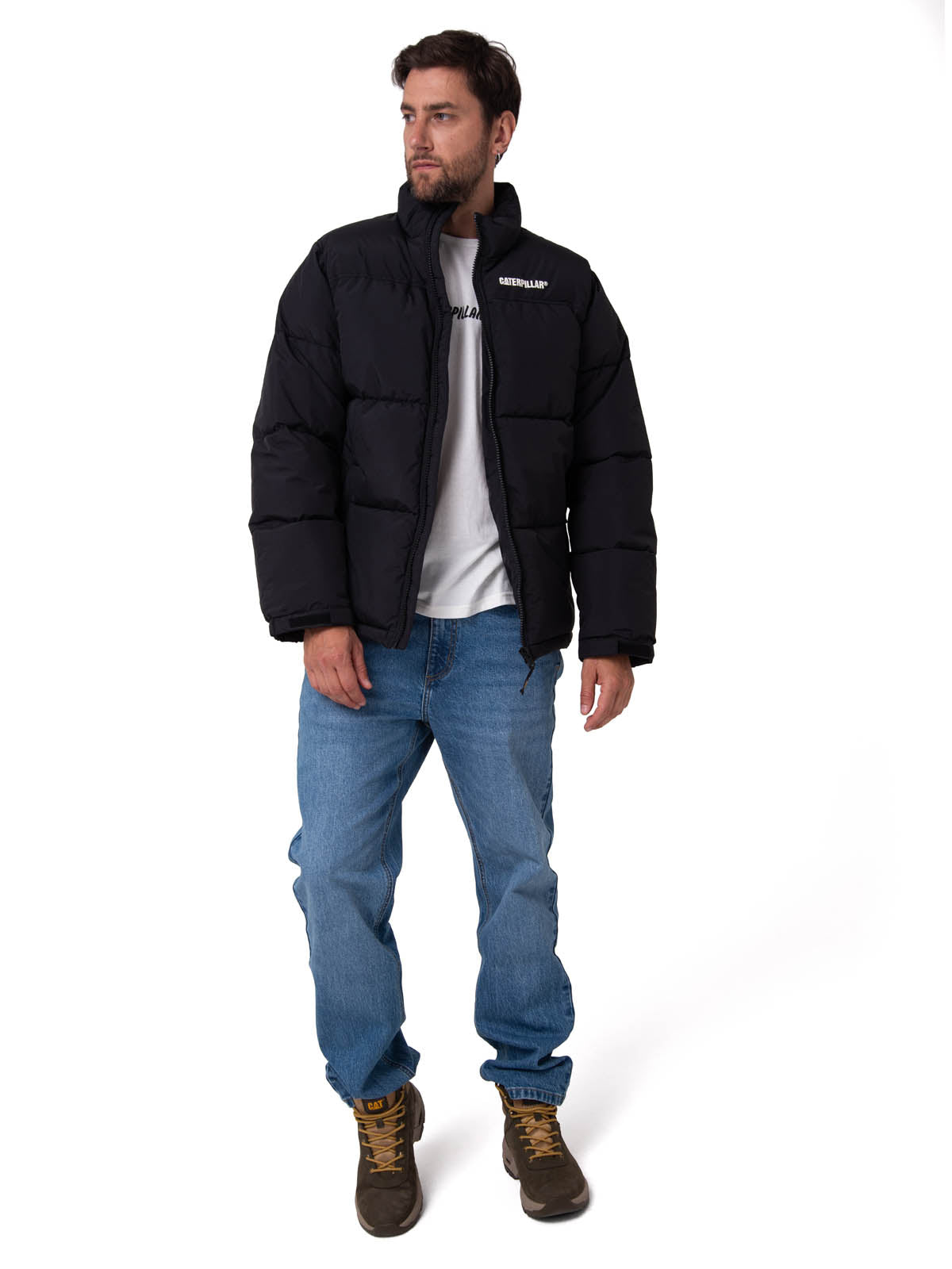 Parka Manga Larga Hombre Heavyweight Insulation Negro CAT