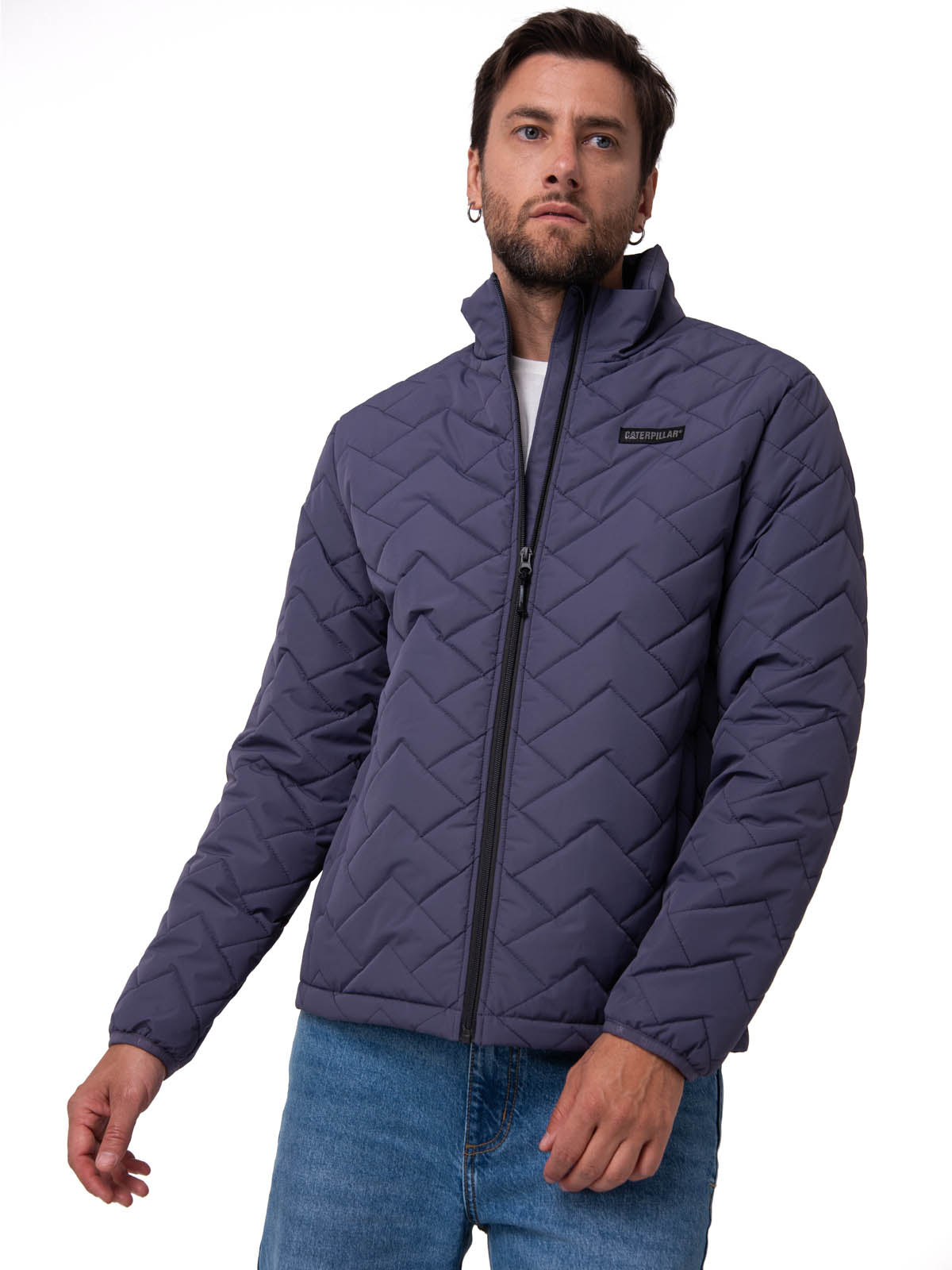 Parka Manga Larga Hombre Mediumweight Insulated Azul Cat