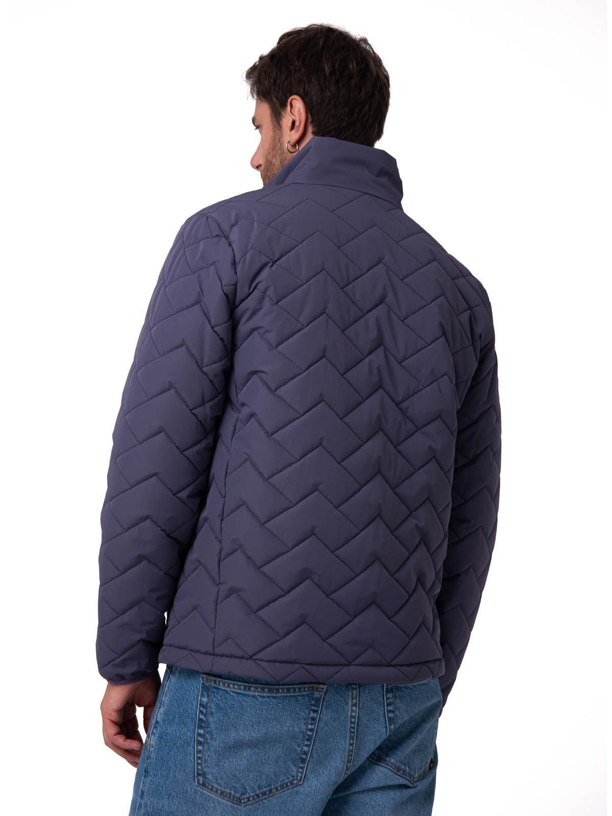 Parka Manga Larga Hombre Mediumweight Insulated Azul Cat
