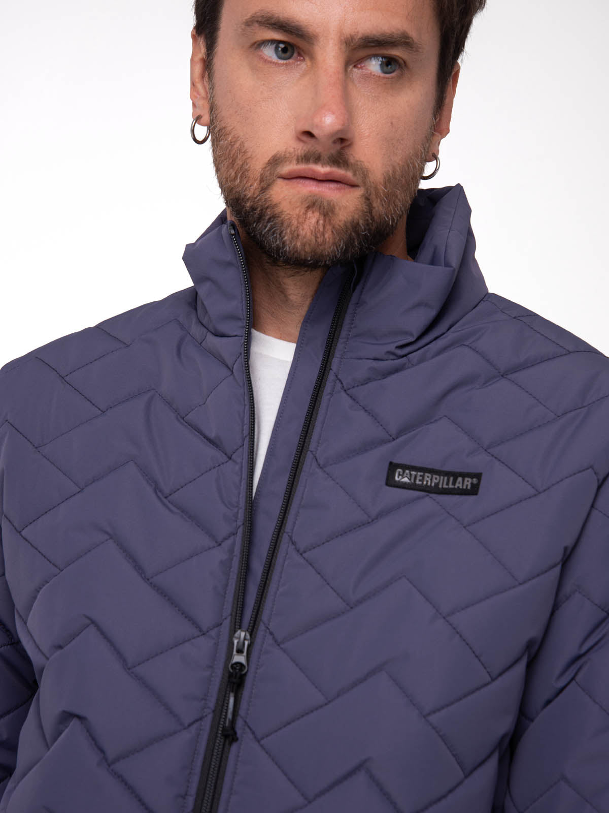 Parka Manga Larga Hombre Mediumweight Insulated Azul Cat