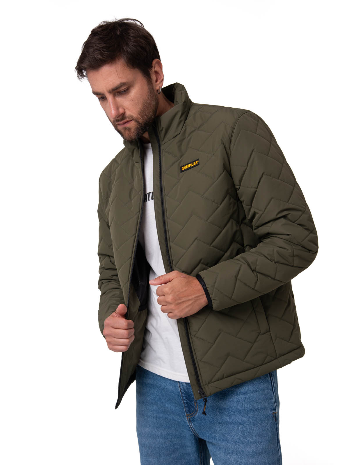 Parka Manga Larga Hombre Mediumweight Insulated Verde Cat