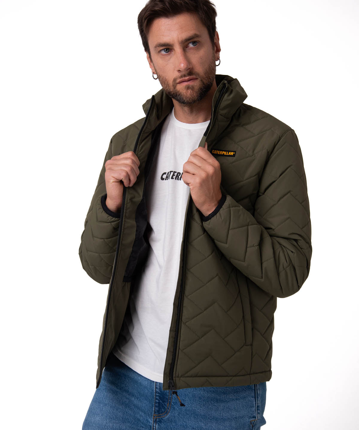 Parka Manga Larga Hombre Mediumweight Insulated Verde Cat