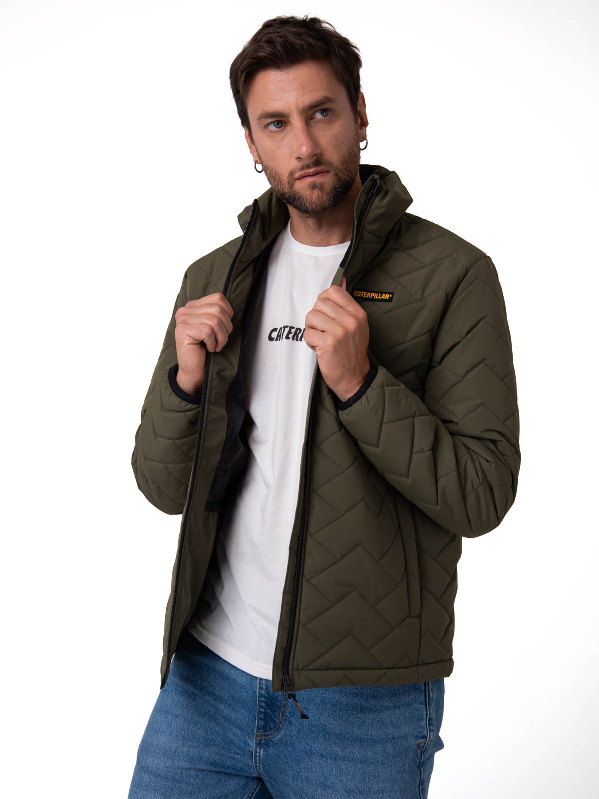 Parka Manga Larga Hombre Mediumweight Insulated Verde Cat