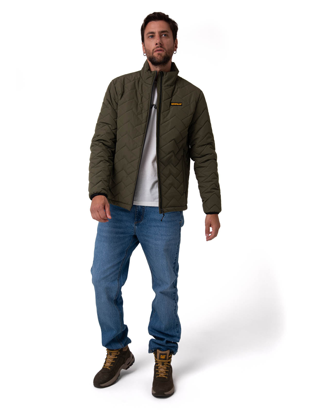 Parka Manga Larga Hombre Mediumweight Insulated Verde Cat