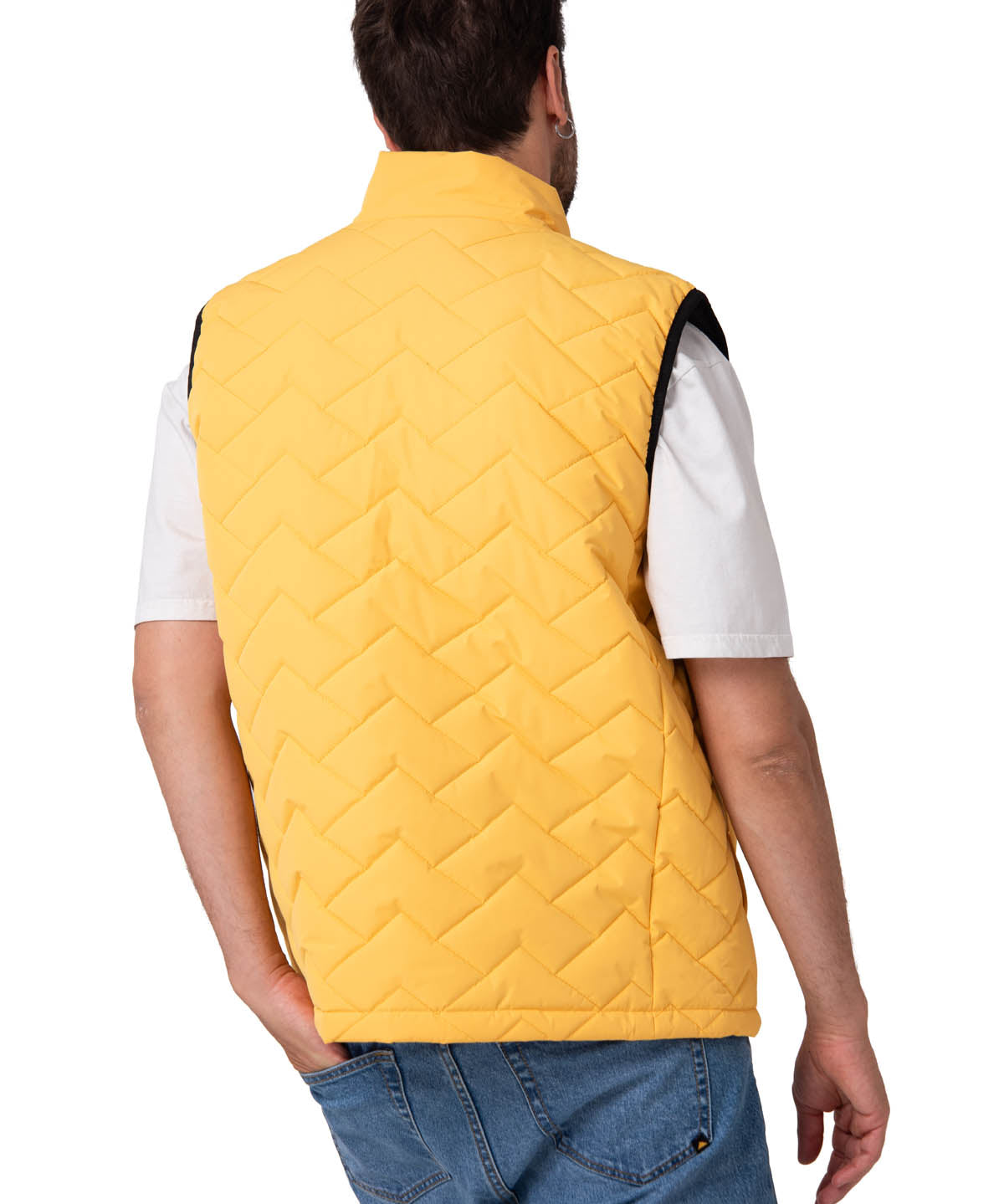 Parka Sin Mangas Hombre Mediumweight Insulated Amarillo Cat