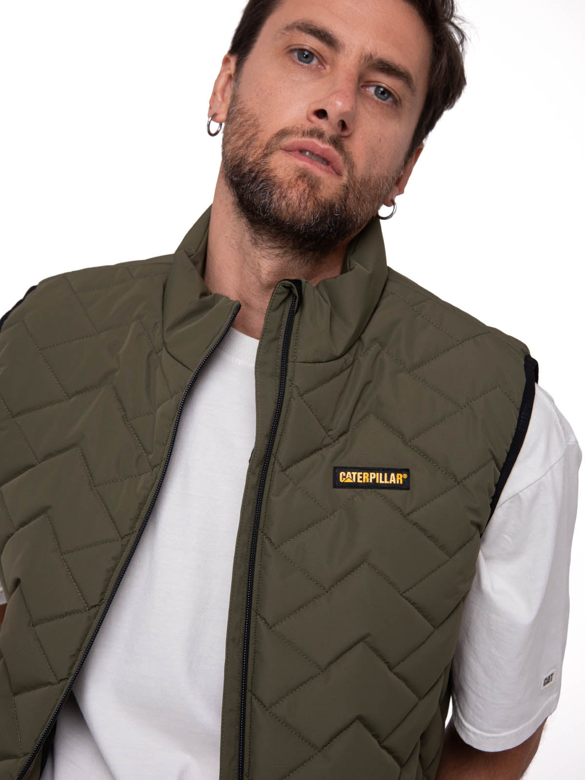 Parka Sin Mangas Hombre Mediumweight Insulated Verde Cat