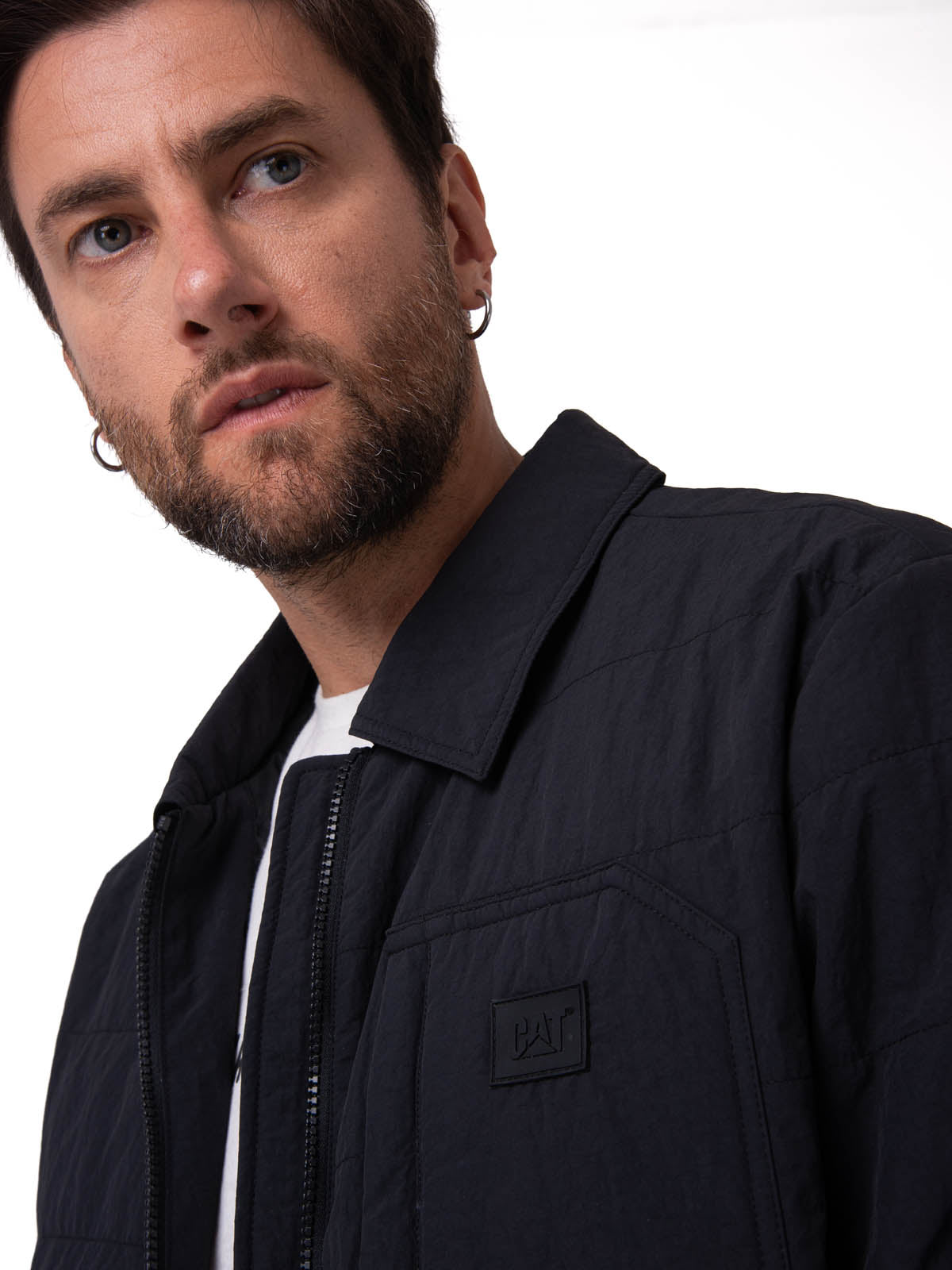 Chaqueta Manga Larga Hombre Work Jacket Negro Cat