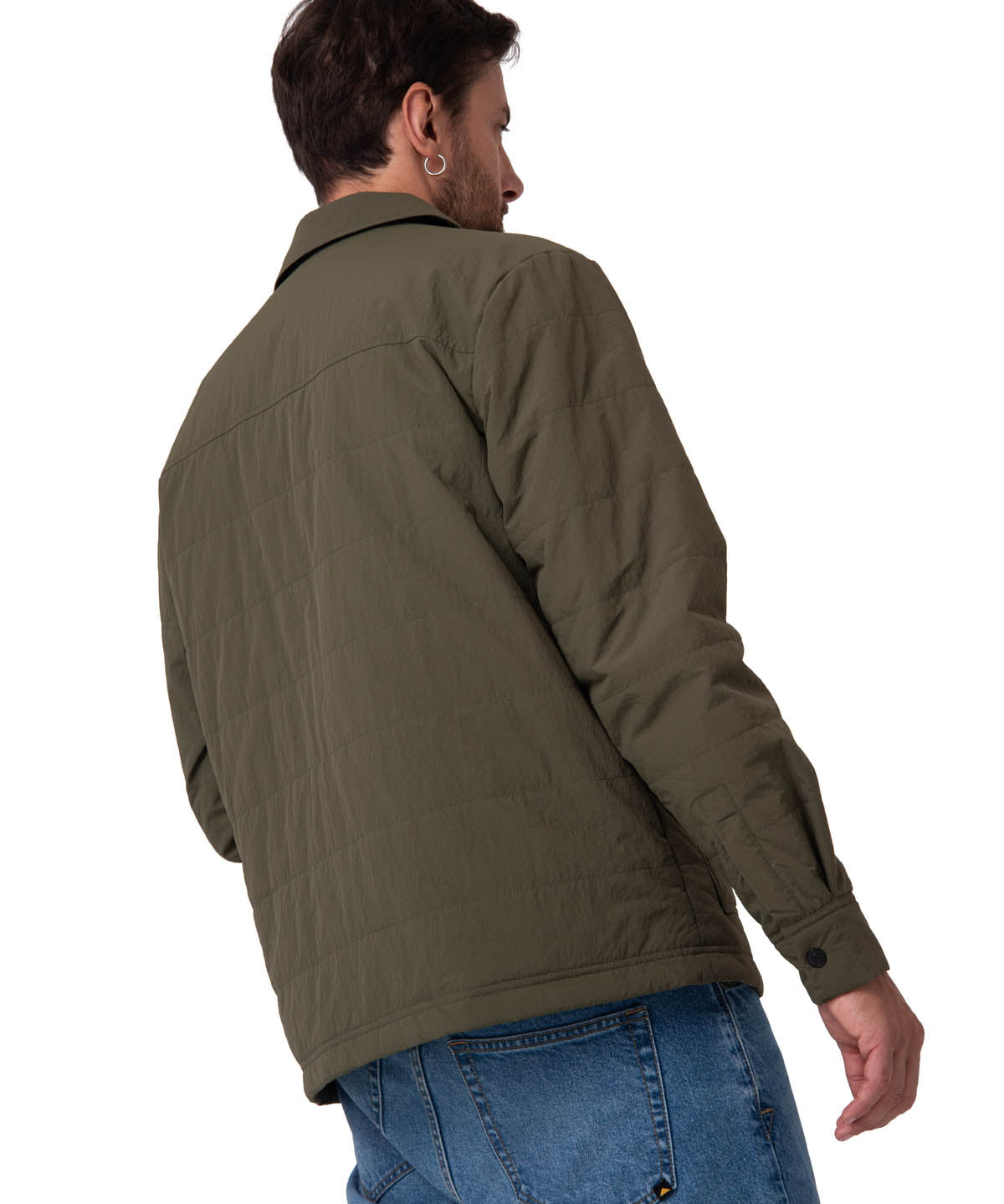 Chaqueta Manga Larga Hombre Work Jacket Verde Cat