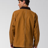 Chaqueta Manga Larga Hombre Canvas Chore Café Cat
