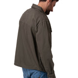 Chaqueta Manga Larga Hombre Twill Overshirt Verde Cat