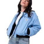 Chaqueta Manga Larga Mujer Nylon Bomber Celeste Cat