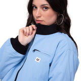 Chaqueta Manga Larga Mujer Nylon Bomber Celeste Cat