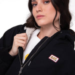Chaqueta Manga Larga Mujer Canvas Sherpa Negro Cat