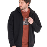 Poleron Casual Hombre FLEECE CAT LOGO FULL ZIP HOODIE NEGRO CAT
