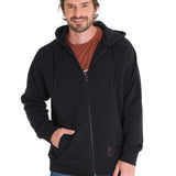 Poleron Casual Hombre FLEECE CAT LOGO FULL ZIP HOODIE NEGRO CAT