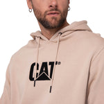 Polerón Con Gorro Hombre Logo Beige Cat