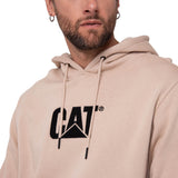 Polerón Con Gorro Hombre Logo Beige Cat