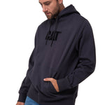Polerón Con Gorro Hombre Cat Logo Negro Cat