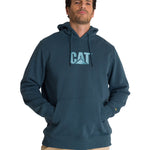 Polerón Fleece Hombre Hoody CAT Logo Azul CAT