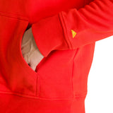 Polerón Fleece Hombre Hoody CAT Logo Rojo CAT
