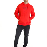 Polerón Fleece Hombre Hoody CAT Logo Rojo CAT