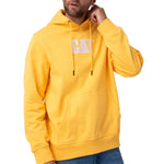 Polerón Con Gorro Hombre Cat Logo Amarillo Cat