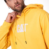 Polerón Con Gorro Hombre Cat Logo Amarillo Cat