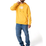 Polerón Con Gorro Hombre Cat Logo Amarillo Cat