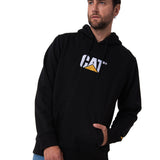 Poleron Casual Unisex FLEECE CAT LOGO PULLOVER HOODIE NEGRO CAT