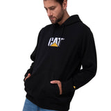 Poleron Casual Unisex FLEECE CAT LOGO PULLOVER HOODIE NEGRO CAT