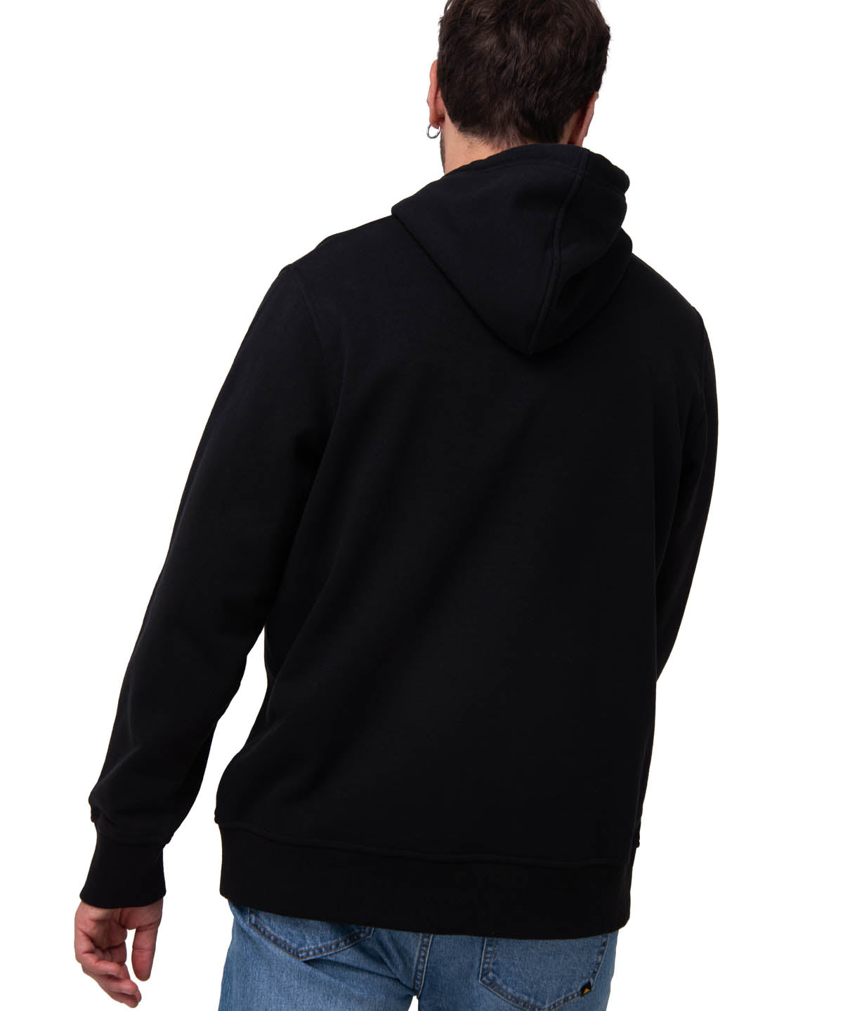 Poleron Casual Unisex FLEECE CAT LOGO PULLOVER HOODIE NEGRO CAT