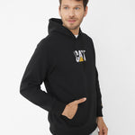 Poleron Casual Unisex FLEECE CAT LOGO PULLOVER HOODIE NEGRO CAT