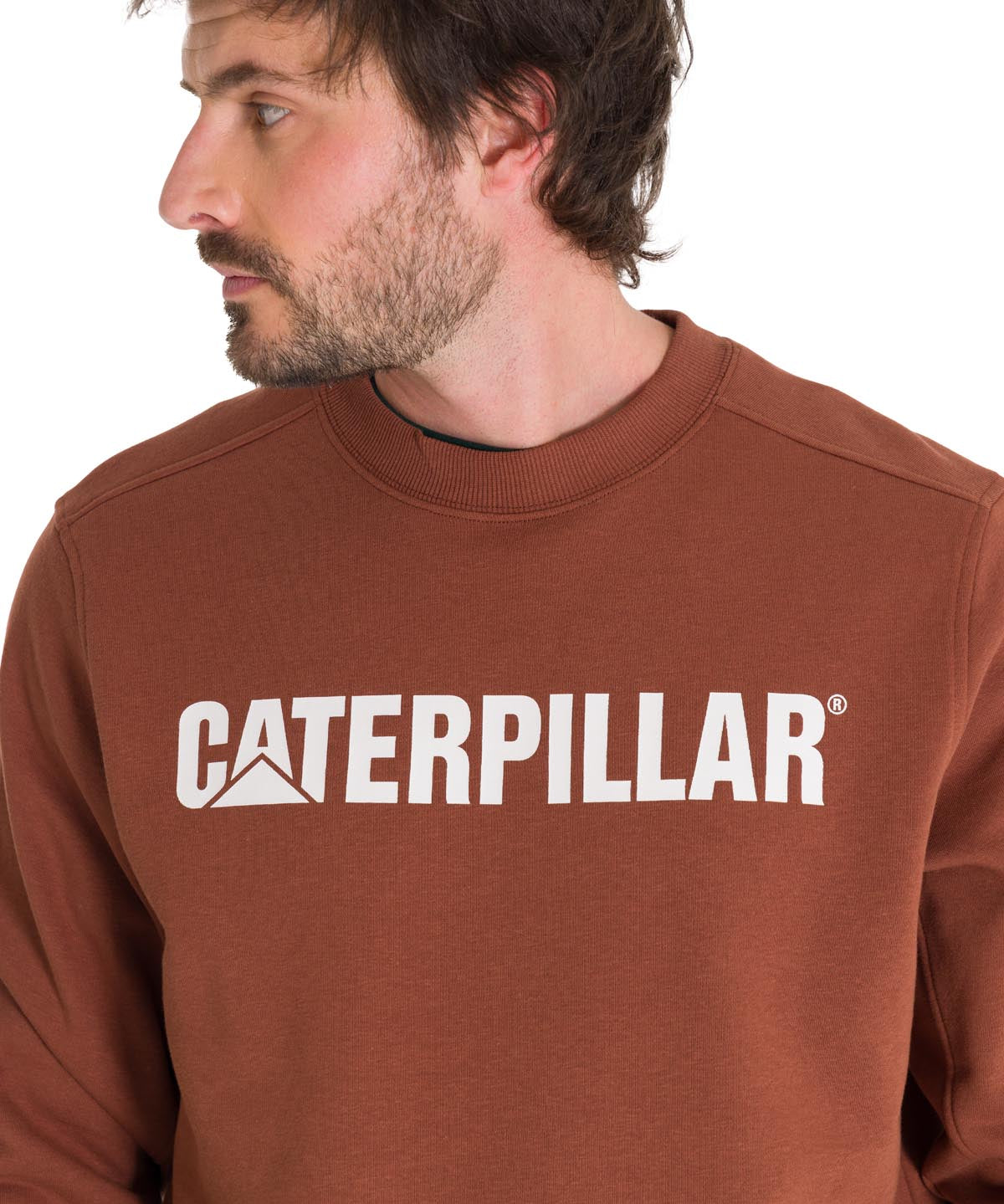 Polerón Unisex Caterpillar Logo Crewneck Terracota Cat