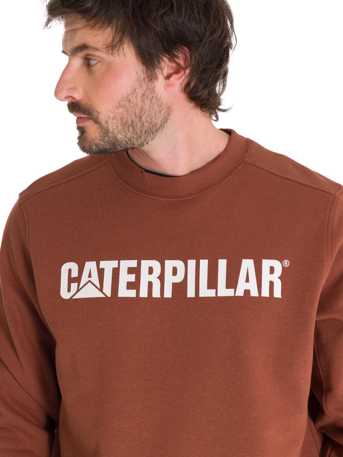 Polerón Unisex Caterpillar Logo Crewneck Terracota Cat
