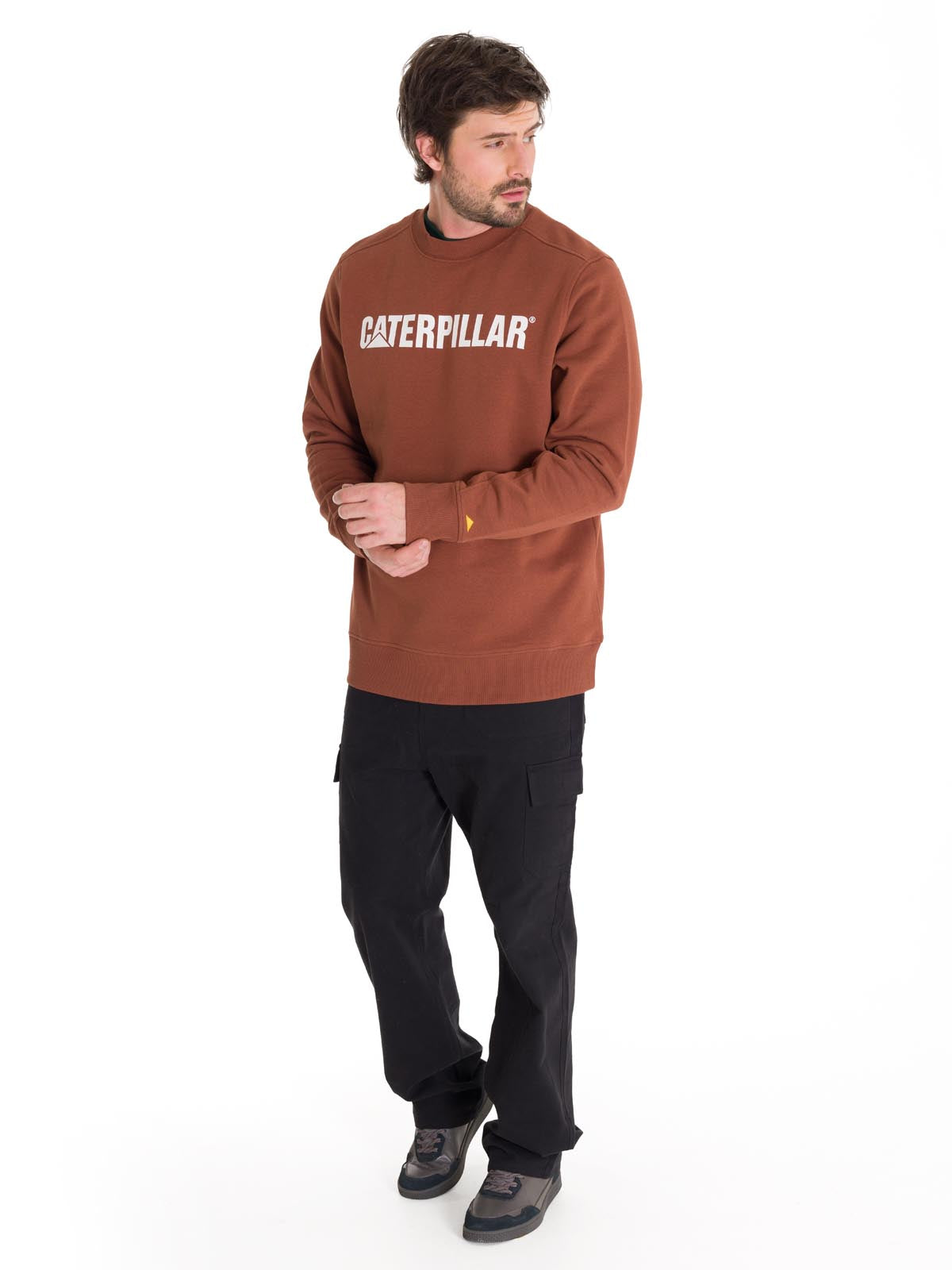 Polerón Unisex Caterpillar Logo Crewneck Terracota Cat