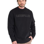 Poleron Casual Unisex CATERPILLAR LOGO CREWNECK SWEATSHIRT NEGRO CAT